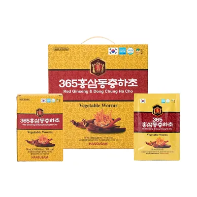 Nước Uống Hồng Sâm Đông Trùng 50ml x 60 Gói